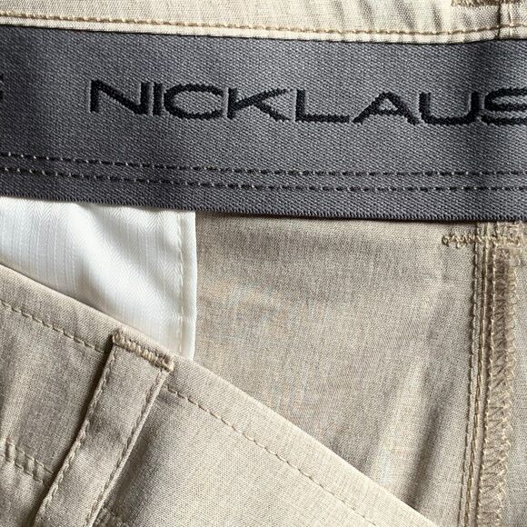 Nicklaus NWT Golf Shorts Men 40 Tan Eco-Choice Stay Dry Sun Protection UPF 50 - Picture 9 of 10